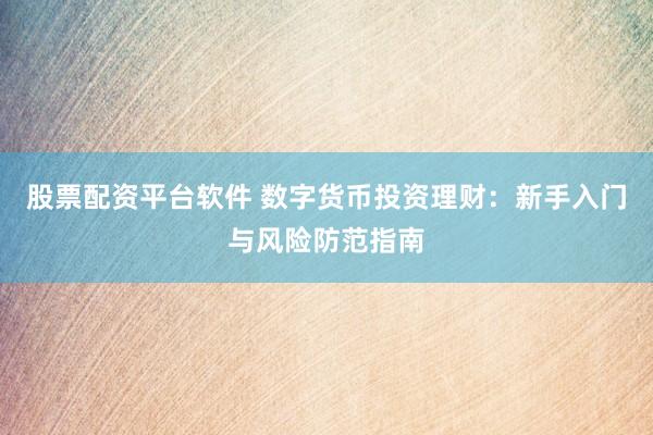 股票配资平台软件 数字货币投资理财：新手入门与风险防范指南