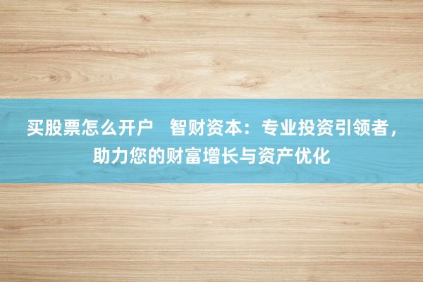 买股票怎么开户   智财资本：专业投资引领者，助力您的财富增长与资产优化